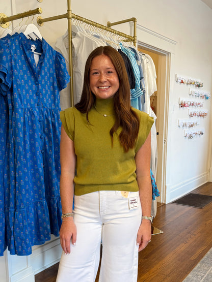 Martini Olive Mock Neck Sweater