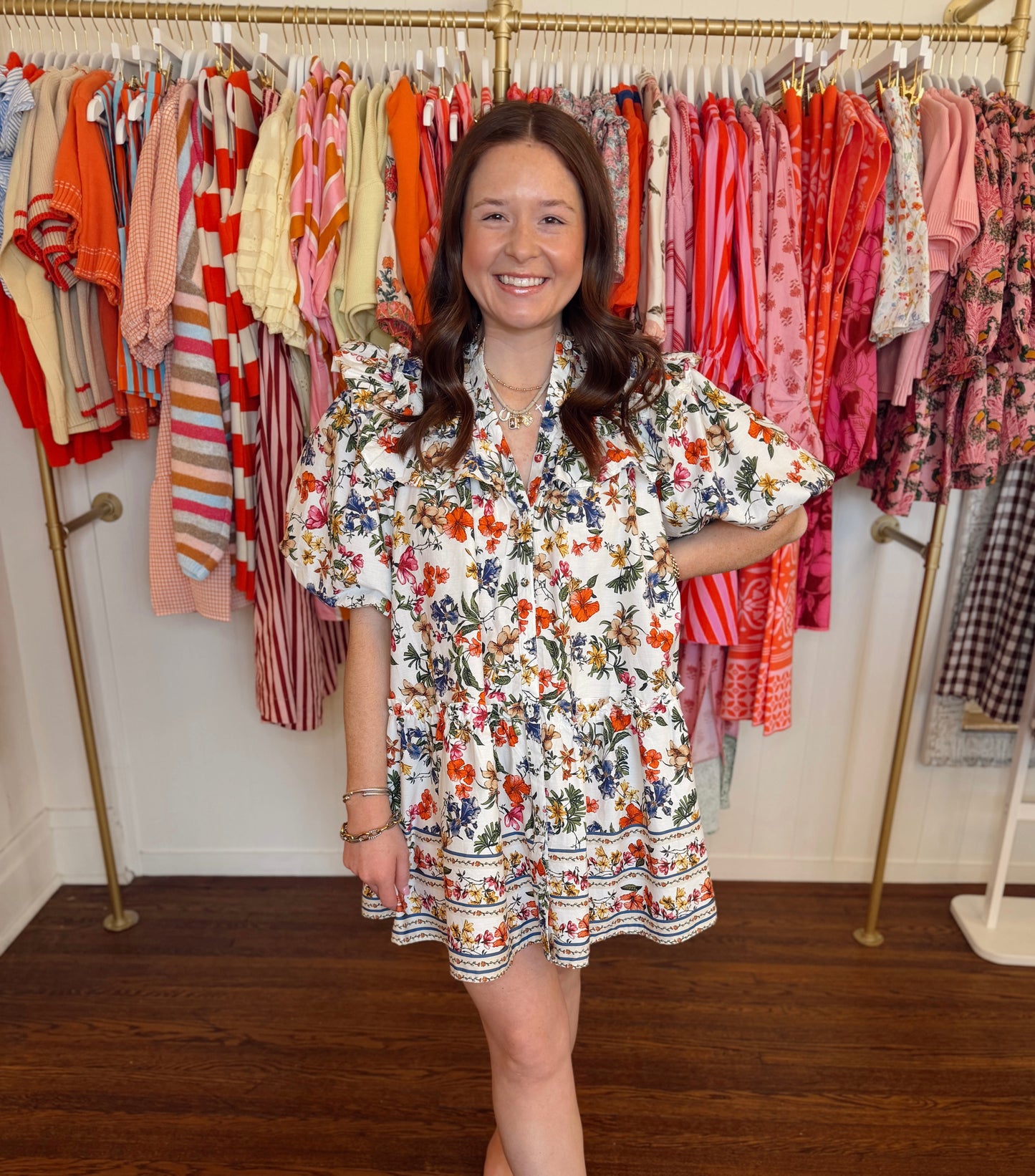 Elyse Floral Ruffle Dress