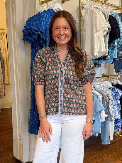 Everleigh Floral Puff Sleeve Top