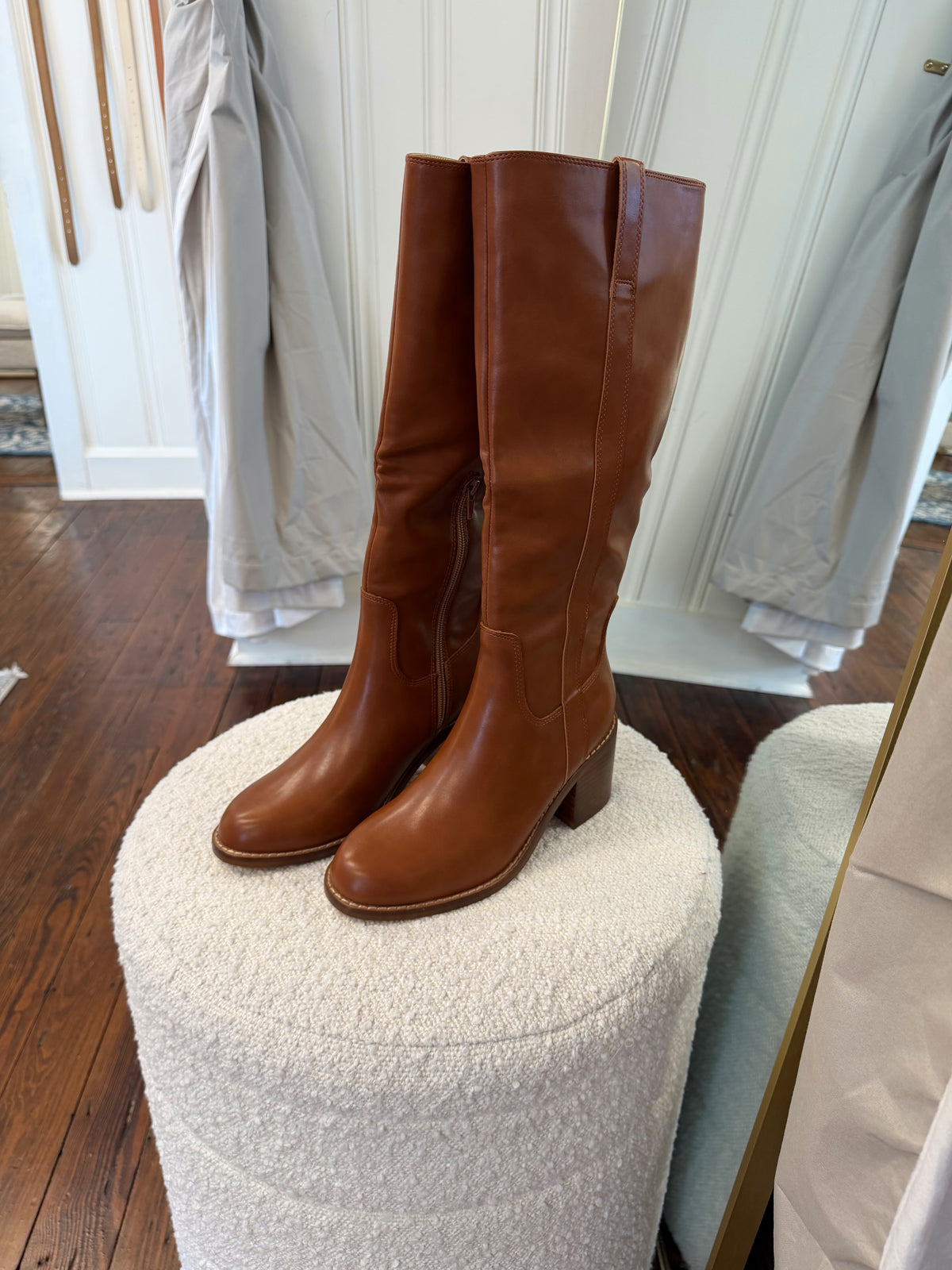 The Harriet Brown Tall Riding Boot