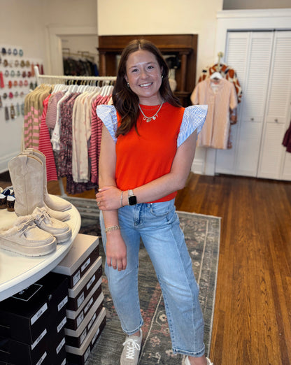 Penelope Flutter Sleeve Top