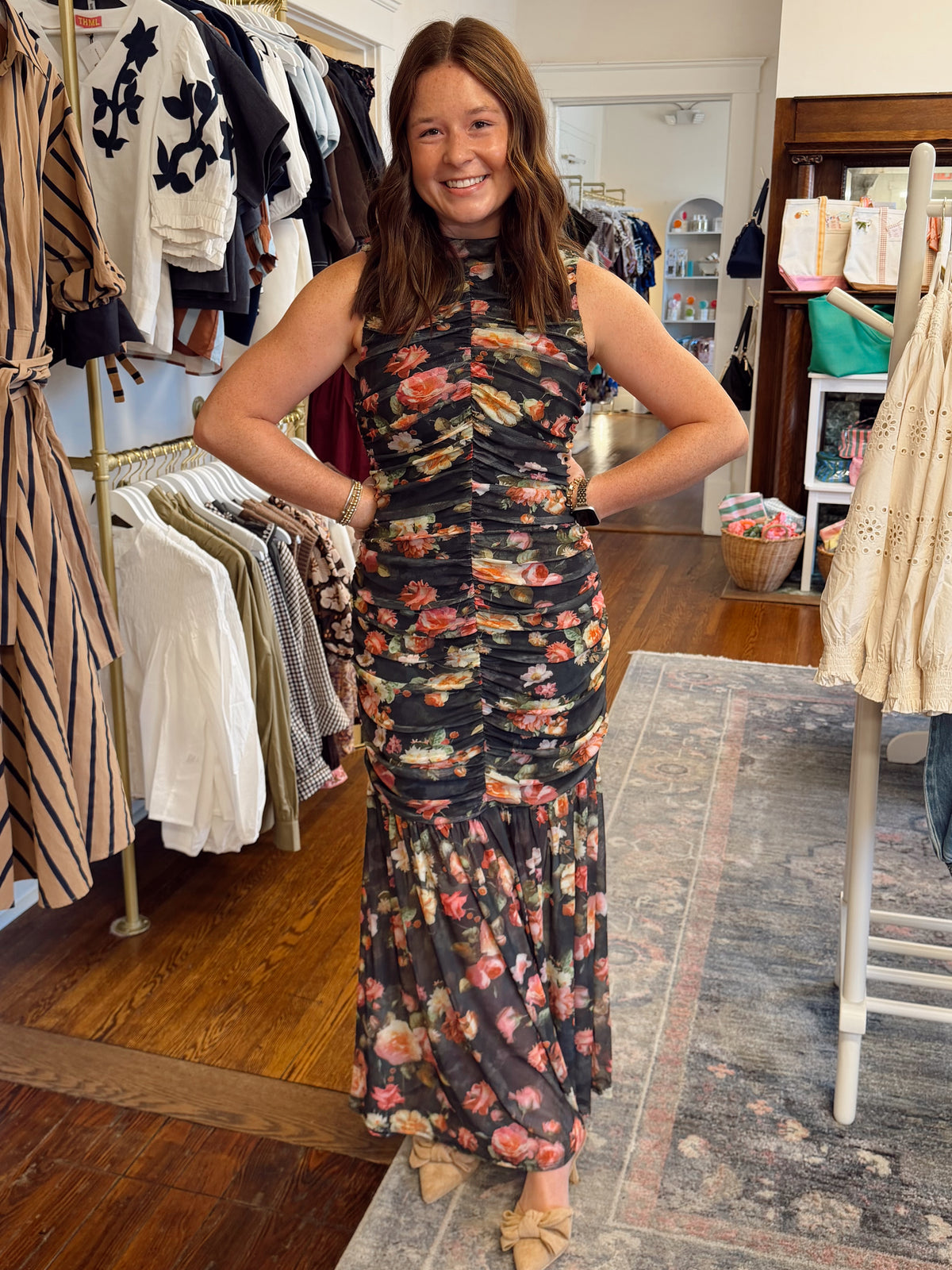 Helen Ruched Maxi Dress