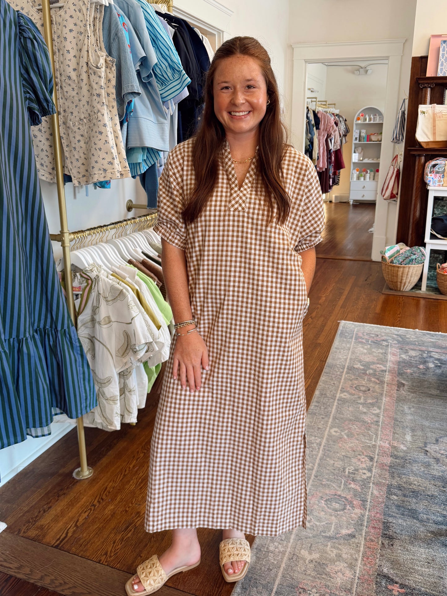 Lainey Camel Dress