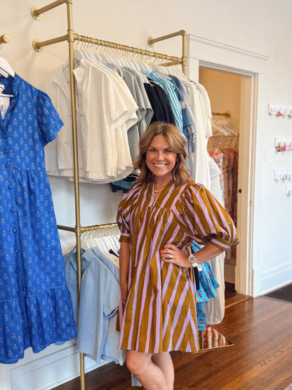 Bonnie Fall Stripe Dress
