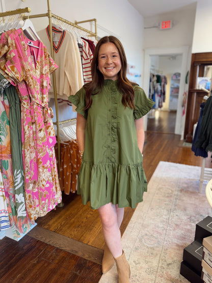 Hampton Green Ruffle Dress