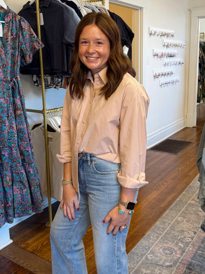 Pale Pink Button Down