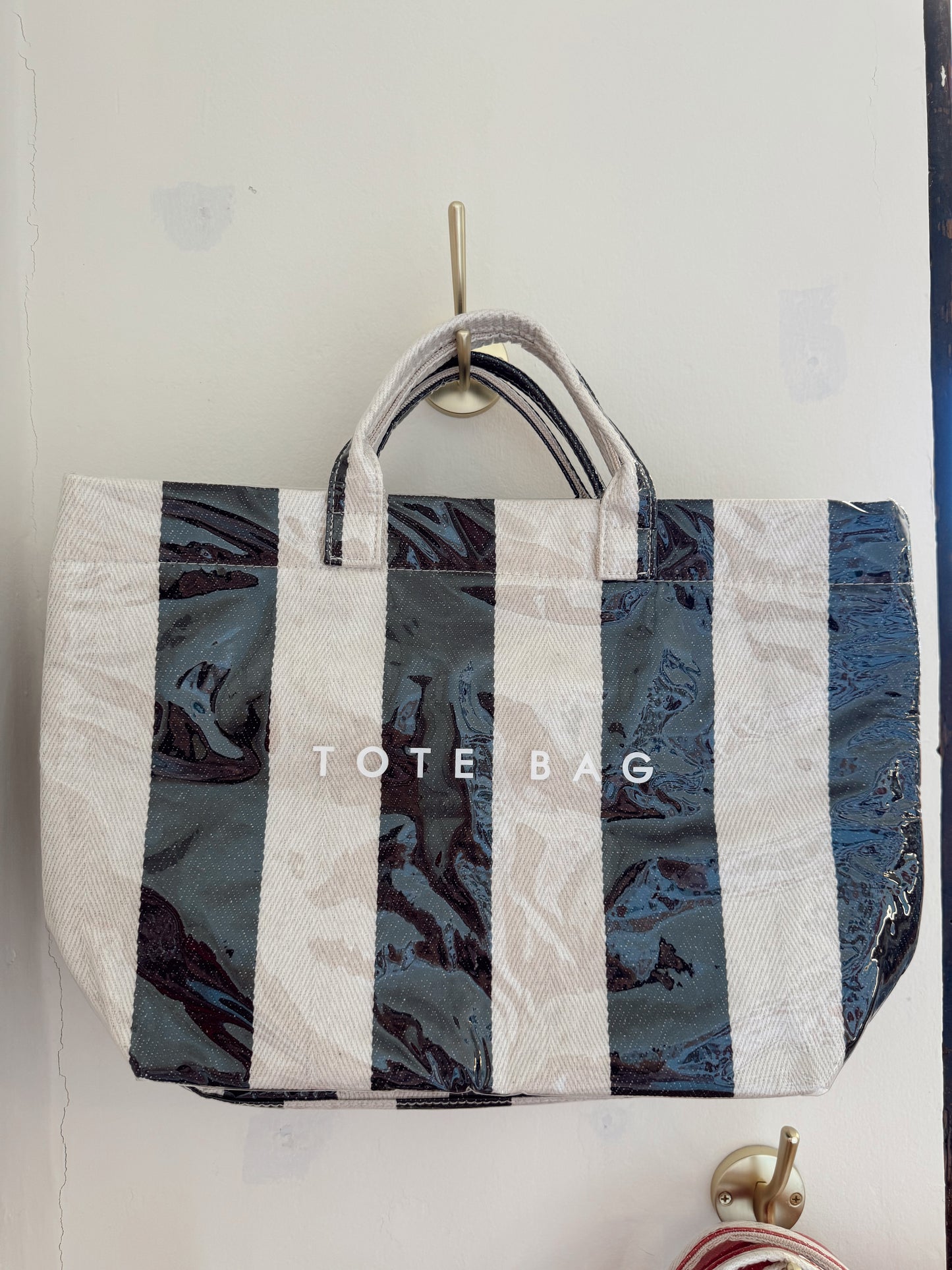 The Tote Bag - Black Stripe