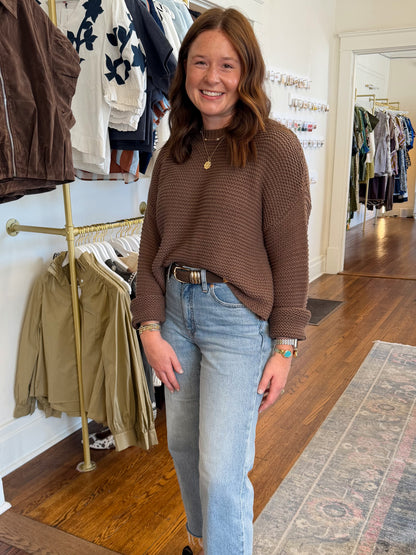 Grainger Chocolate Brown Sweater