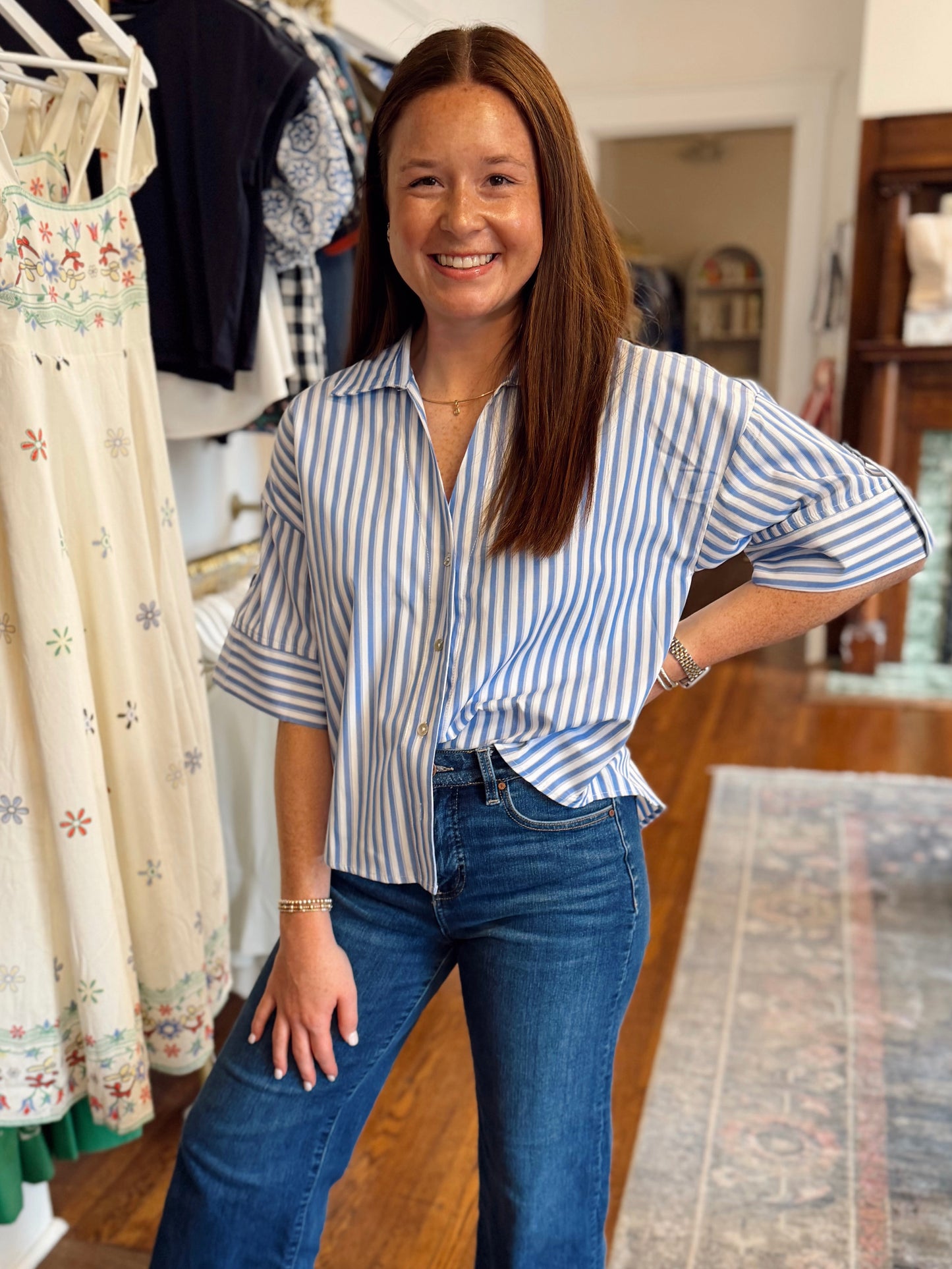 Summer Kickoff Top - Blue