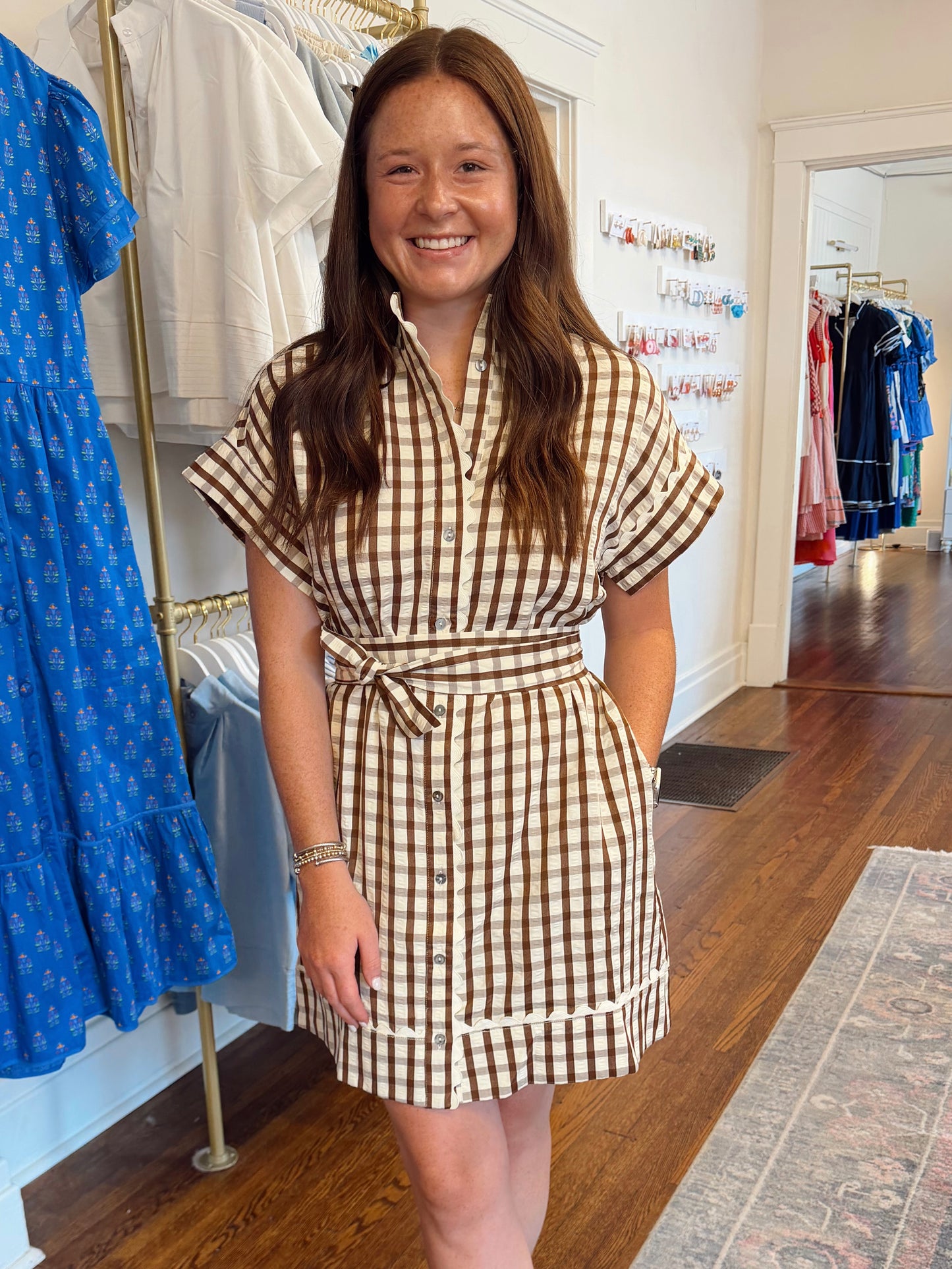 Perry Campbell Brown Dress