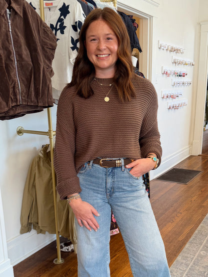 Grainger Chocolate Brown Sweater