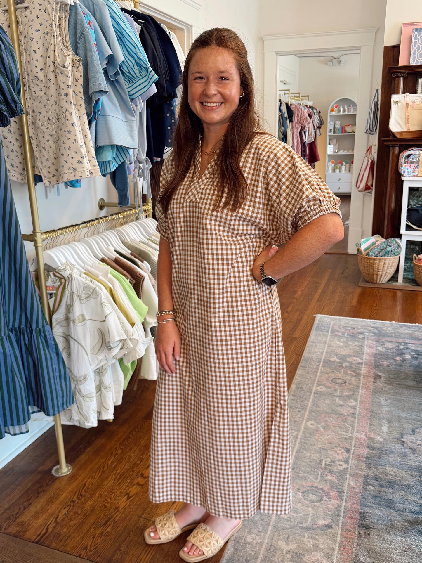 Lainey Camel Dress