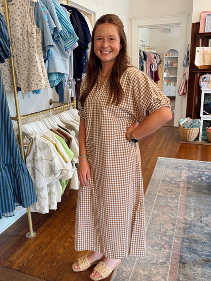 Lainey Camel Dress