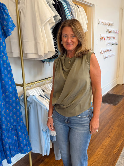 Melissa Olive Draped Top