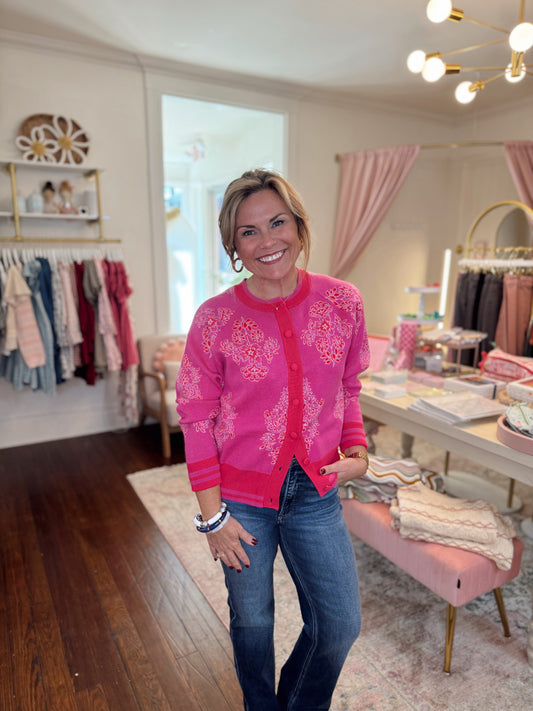 Muncie Floral Cardigan