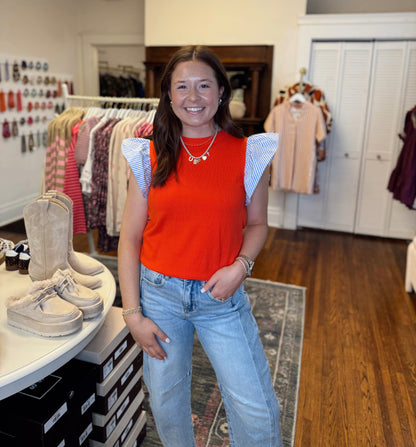 Penelope Flutter Sleeve Top
