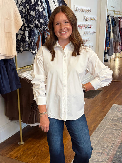 Crisp White Button Down