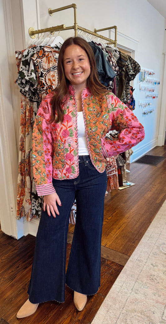Rea Patchwork Quilted Jacket
