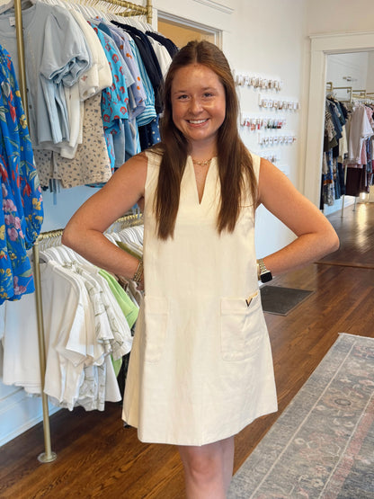 The Katie Dress - Ecru