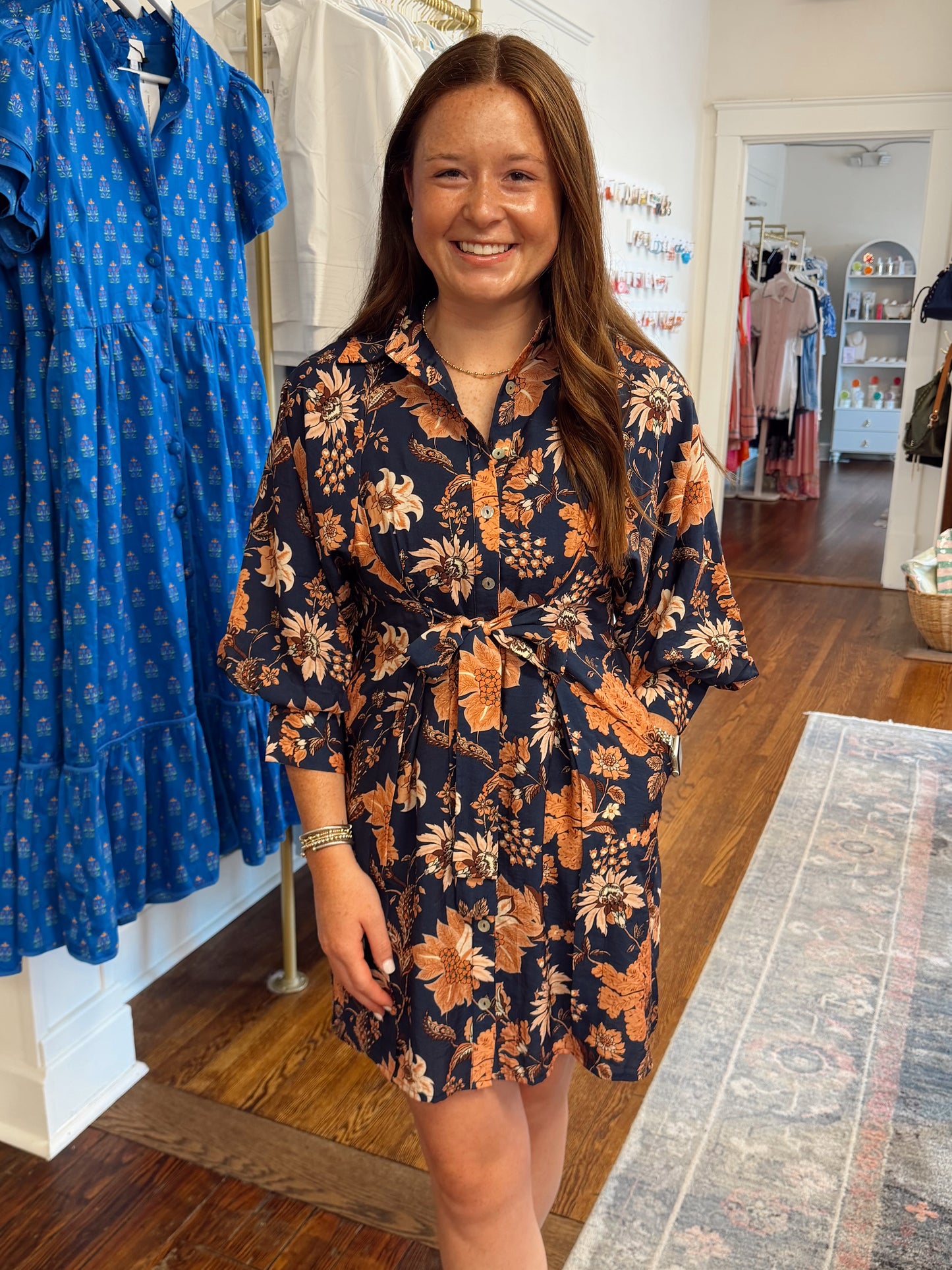 Nancye Long Sleeve Floral Dress