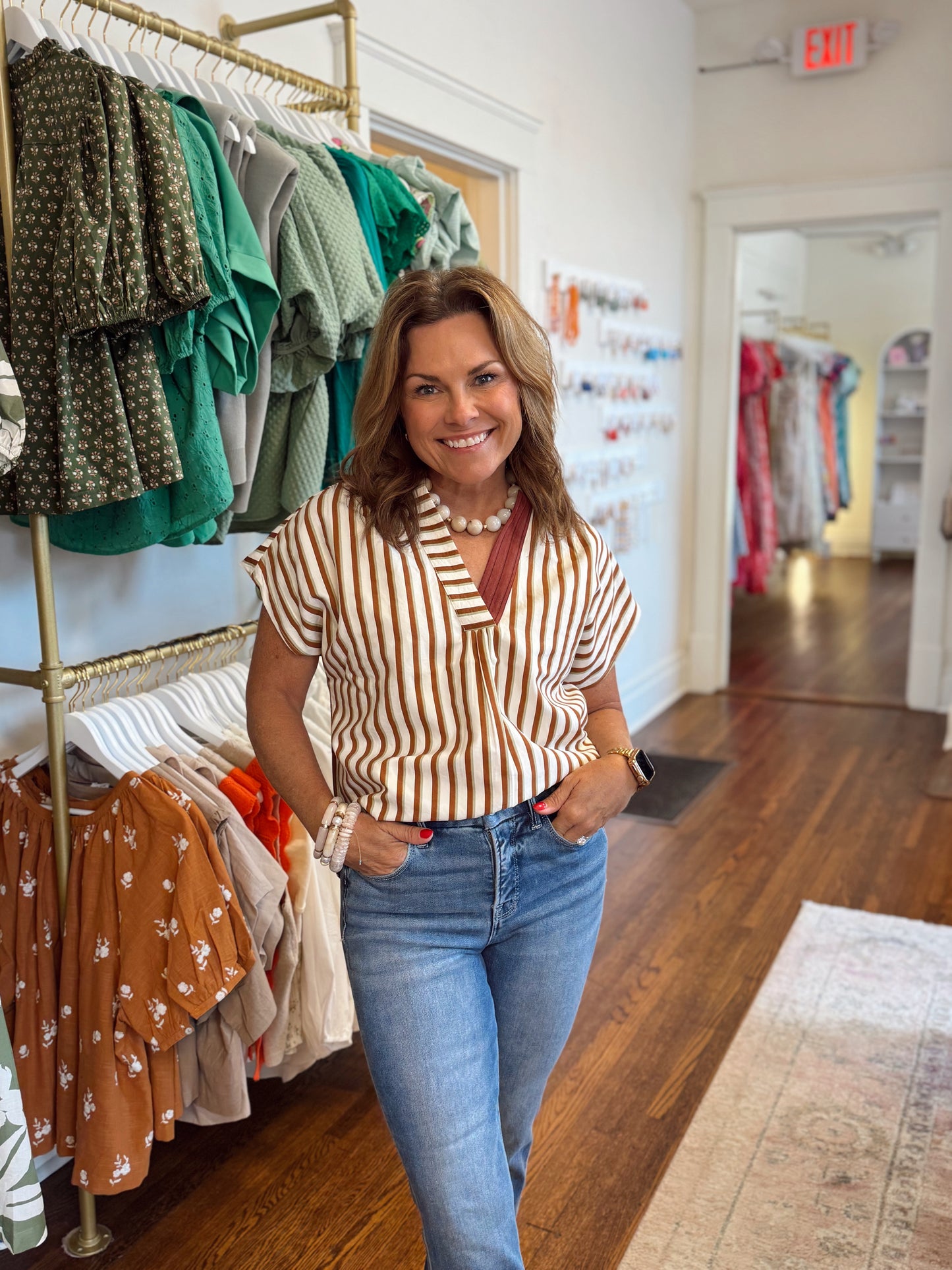 Falling For You Striped Top