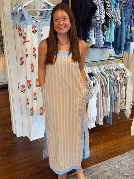 CariAnn Sand Stripe Dress