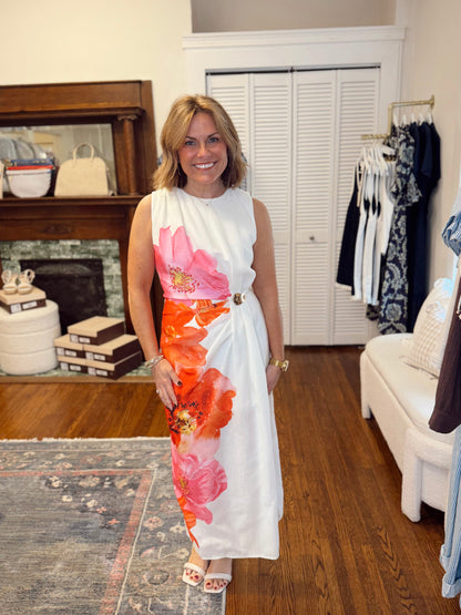 Island Time Cream Maxi Dress