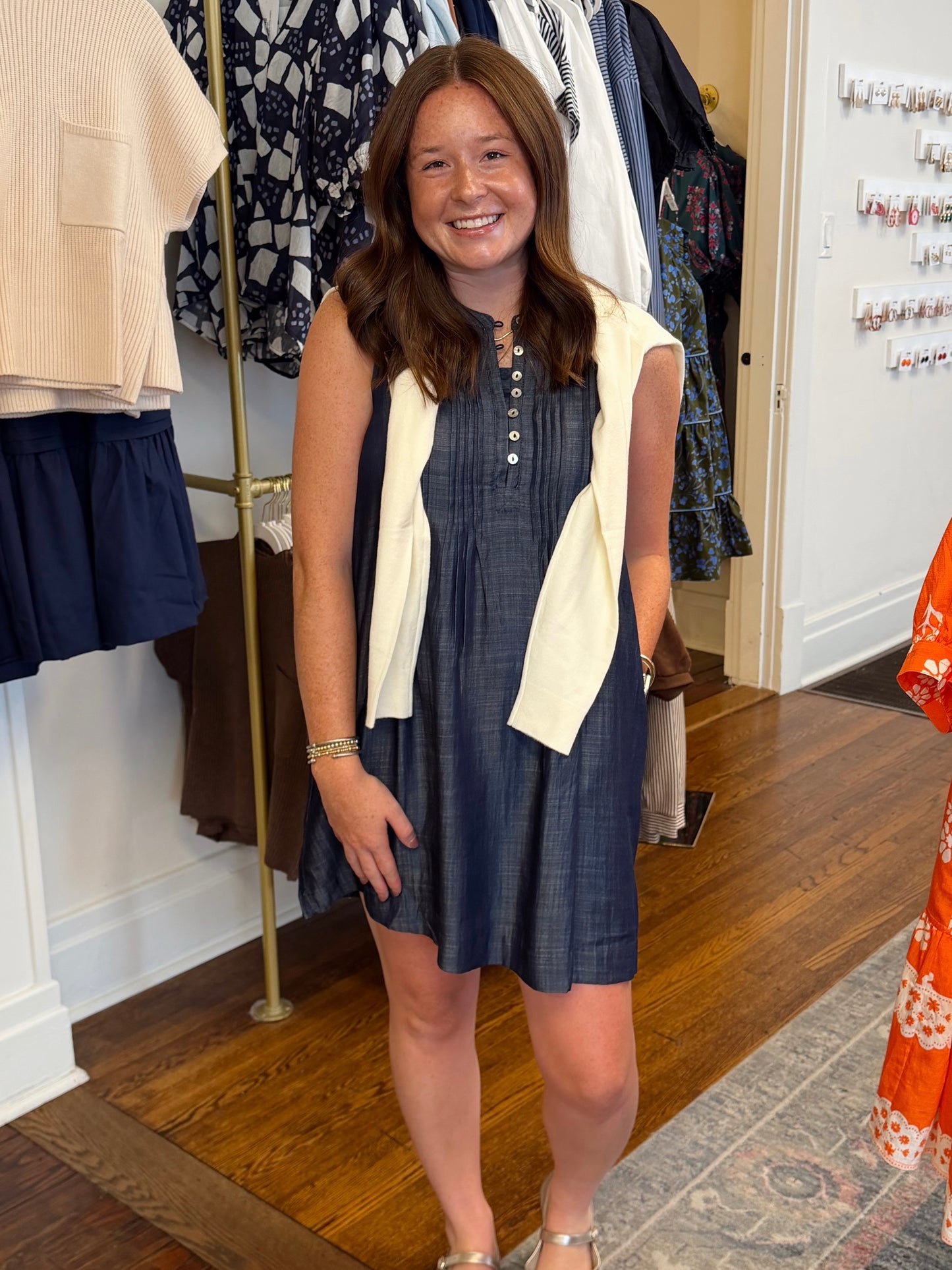 Kassidy Sleeveless Denim Dress