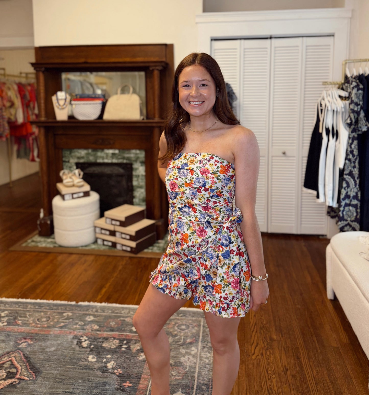 Katie Floral Ruffle Romper
