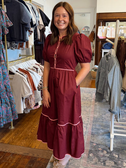 Martin Tiered Piped Dress