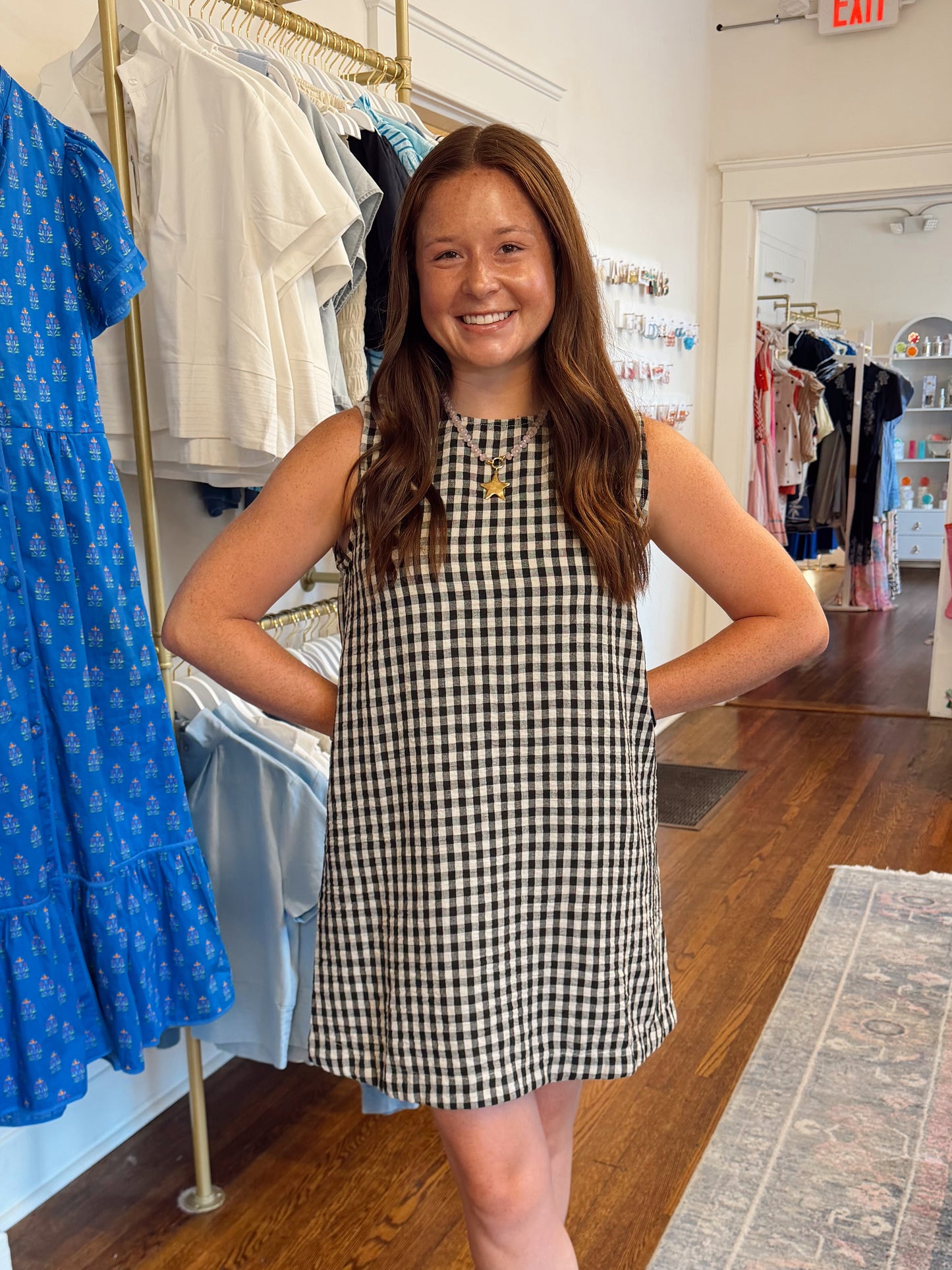 Havana Gingham Dress