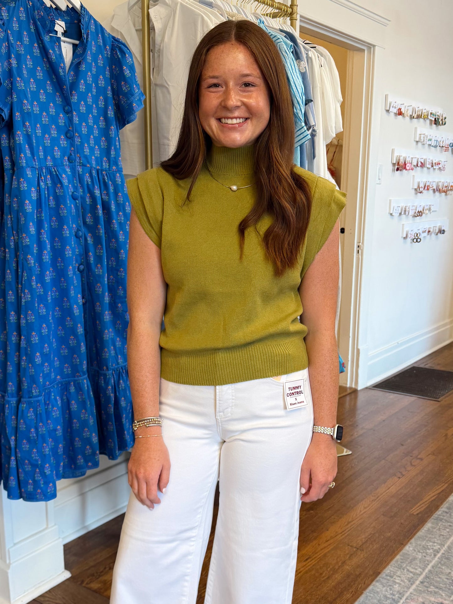 Martini Olive Mock Neck Sweater