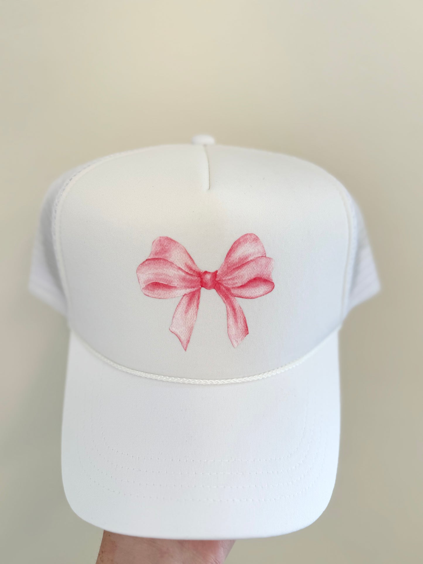 Pink Bow Trucker Hat