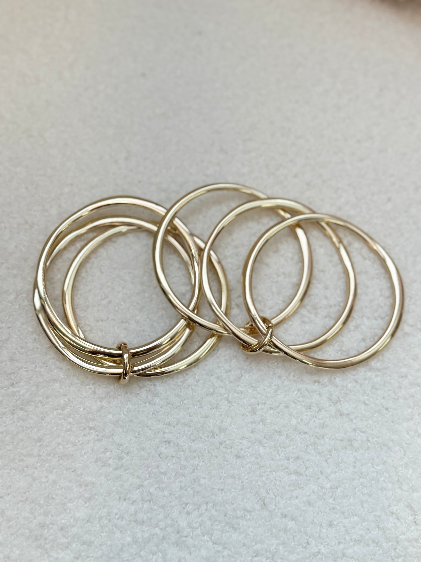 Gold Bangle Bracelet Set