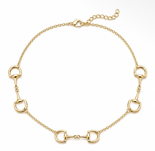 Sahira Polo Link Horse Bit Necklace