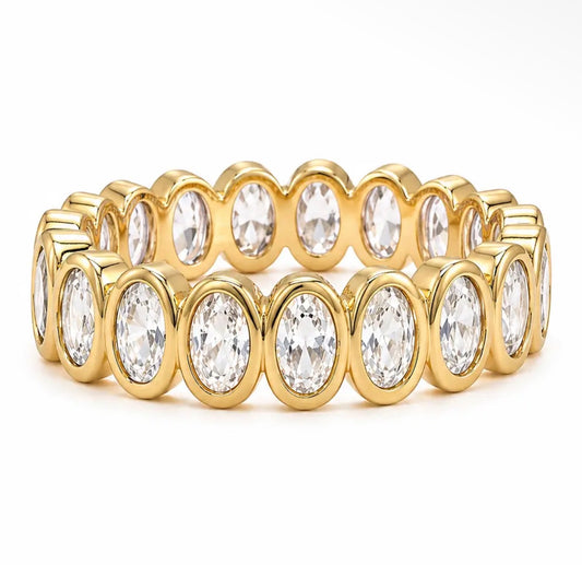 Sahira Oval Bezel Eternity Ring