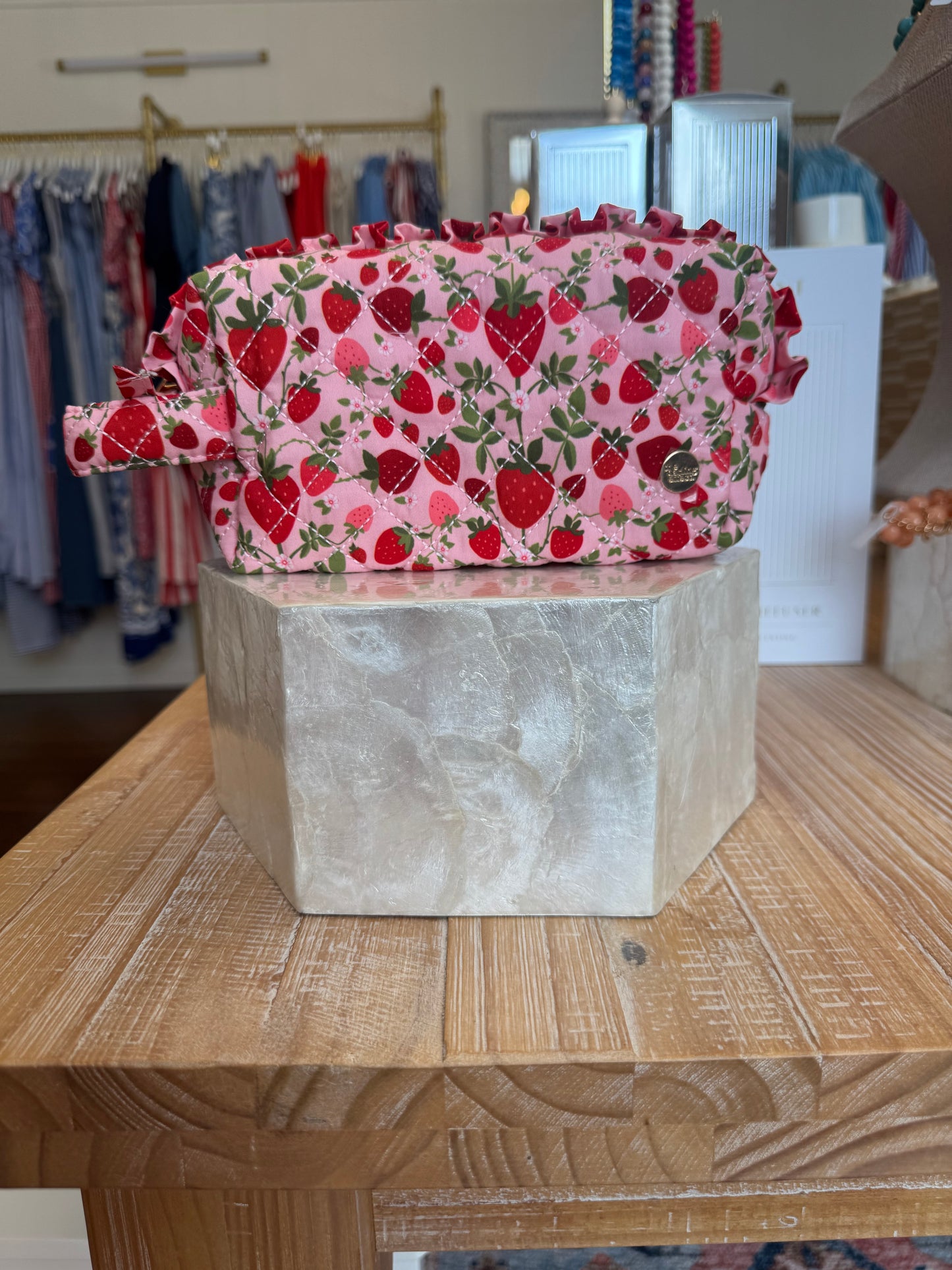 Strawberry Fields Cosmetic Pouch