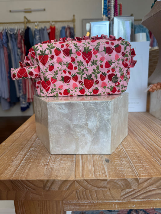 Strawberry Fields Cosmetic Pouch