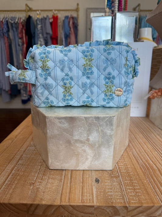 Oh So Fancy Blue Cosmetic Pouch