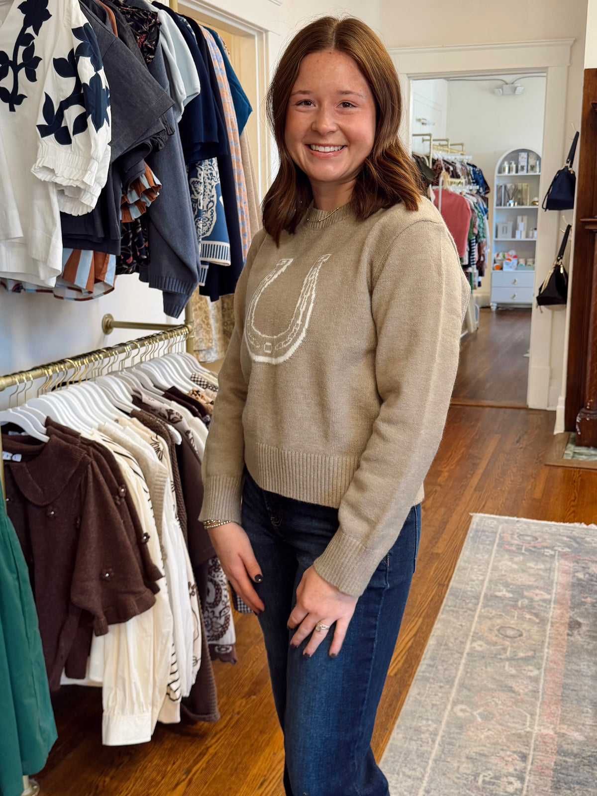 Horseshoe Graphic Sweater