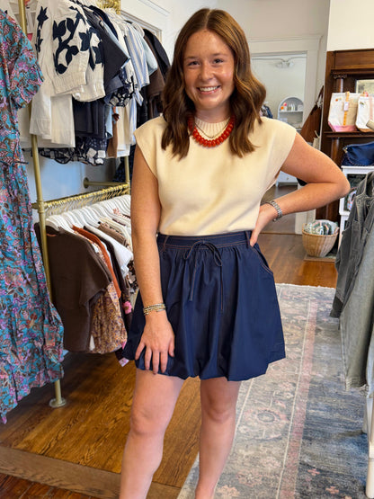 Denim Bubble Skirt