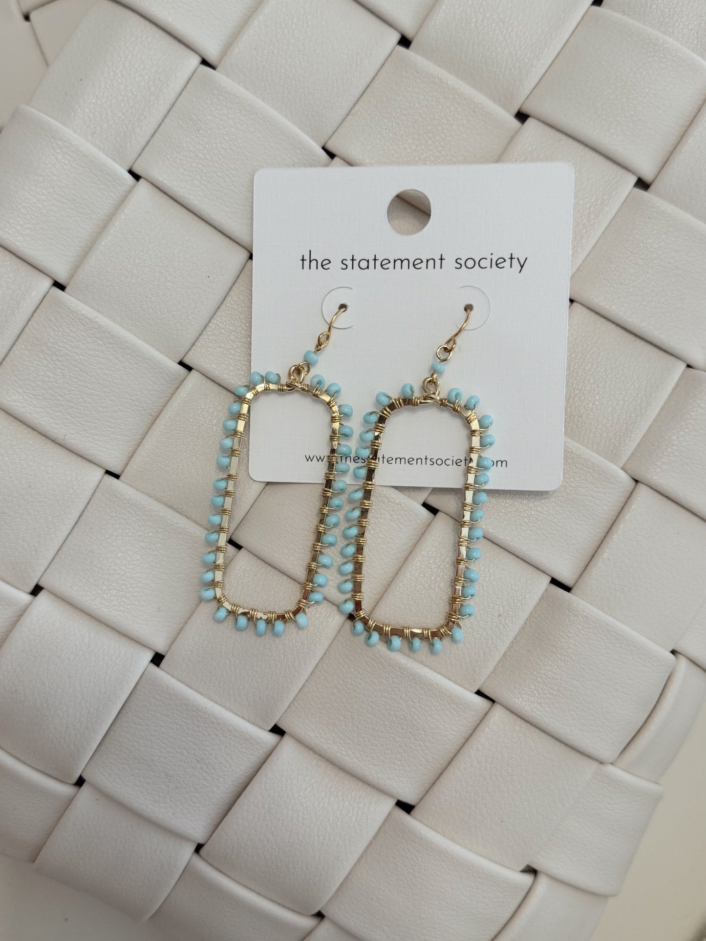 Baby Blue Cutout Earrings