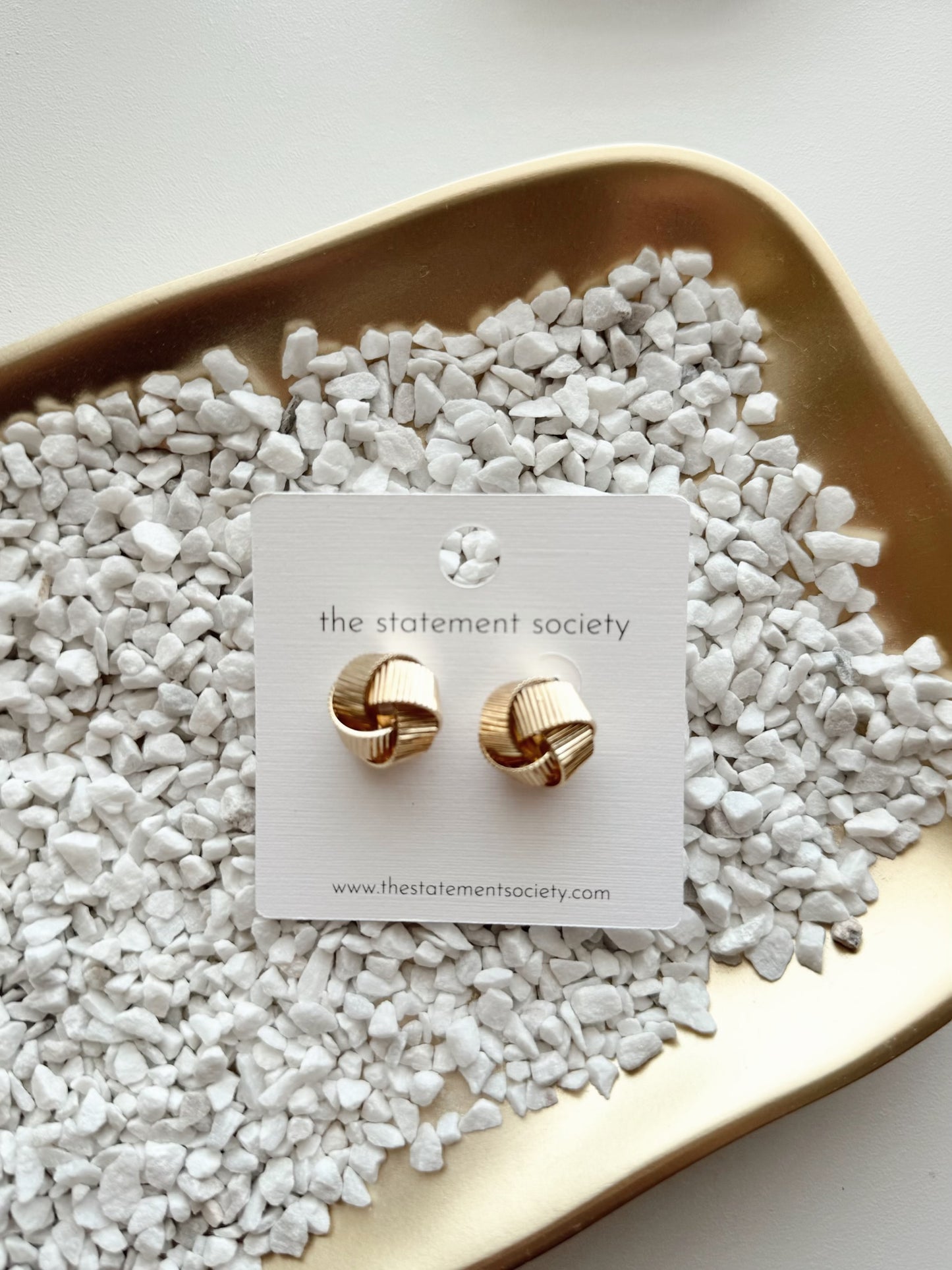 Gold Knot Earrings