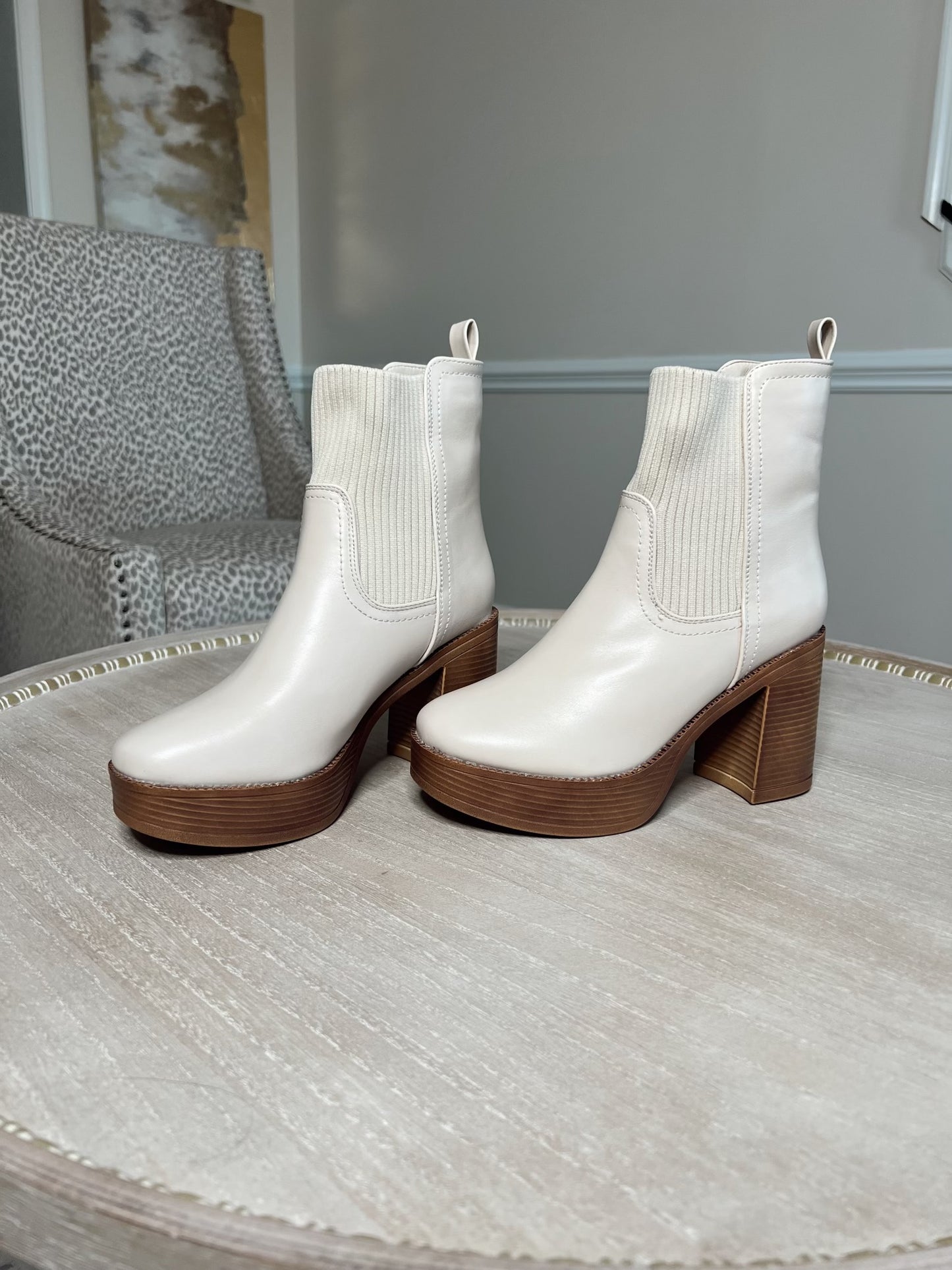 Reagan Cream Bootie