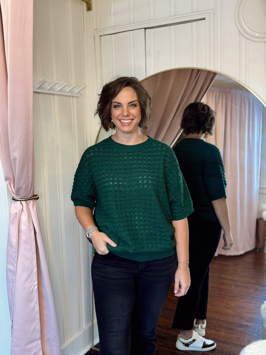 Allyson Hunter Green Sweater