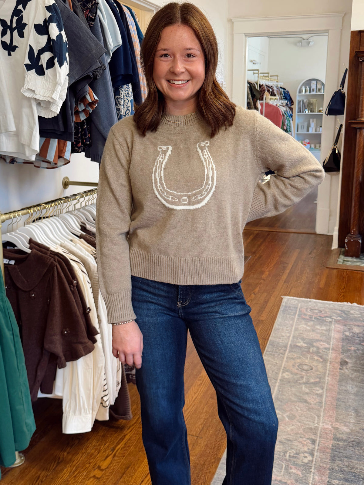 Horseshoe Graphic Sweater