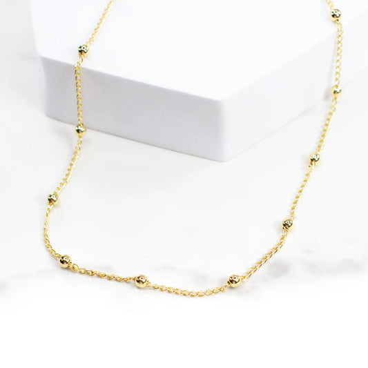 Gold Beaded Necklace