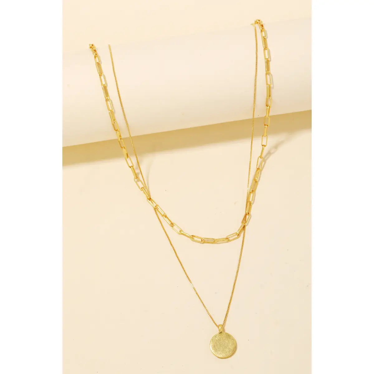 Gold Layered Paperclip Necklace