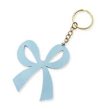 Light Blue Bow Keychain